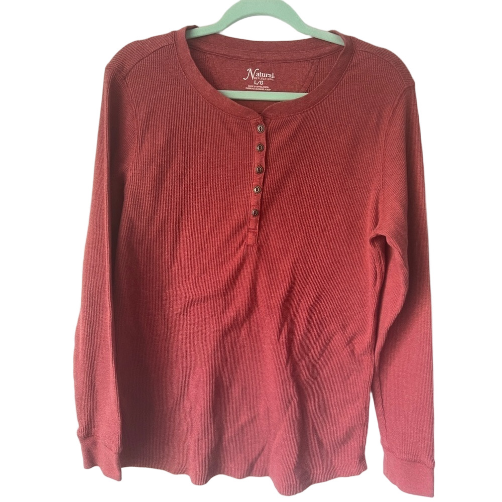Natural Reflections Men’s Orange Long Sleeve Shirt